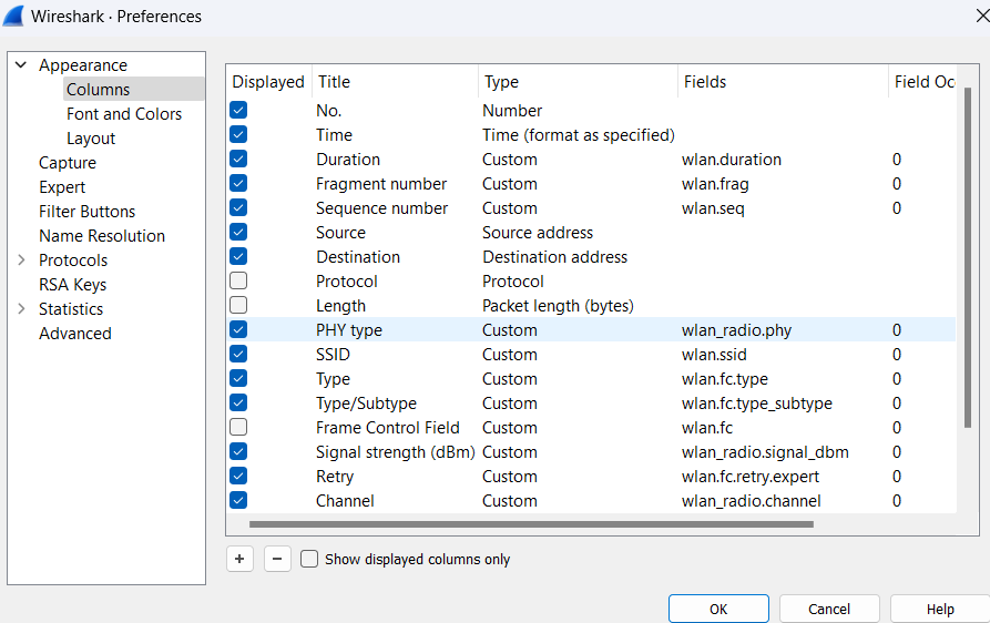 Customize Wireshark For 80211 Juan Ibañez Blog About Wi Fi Things